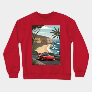 Italian Red F40 Classic Car Poster Crewneck Sweatshirt